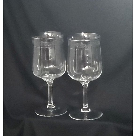 Lenox Dining Vintage Lenox Moonspun Crystal Wine Goblet Glass